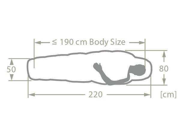 Sioux 1000 II synthetic fibre sleeping bag from Vaude 