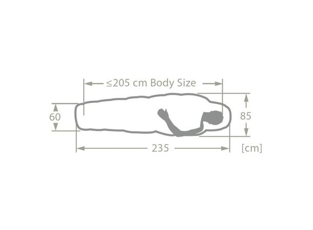 Sioux 800 II XL synthetic fibre sleeping bag from Vaude 