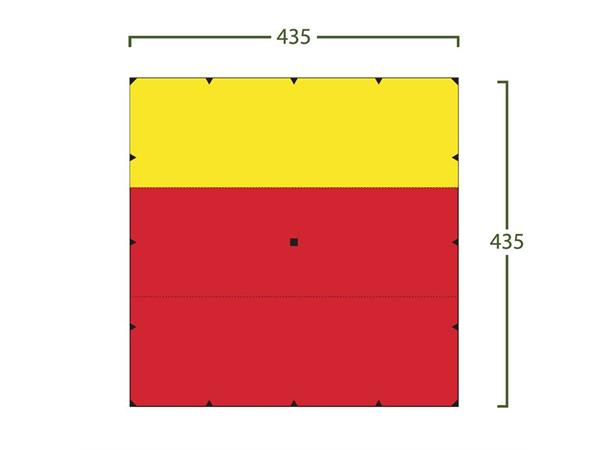 Bitihorn X-Trem Tarp 4,35x4,35 red/yellow