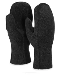 ReBorn Felted Mittens Dark Grey Melange