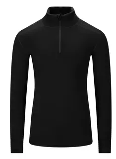 FleeceWool V2 Polo w/ zip M&#39;s Jet Black