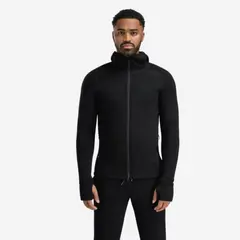 FleeceWool Hooded Jacket M's Jet Black