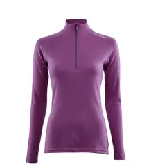 Aclima WarmWool Mockneck W Sunset Purple