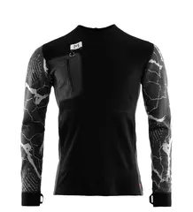 Lars Monsen Femunden crewneck M's Jet Black/Marengo/Femunden Dark S