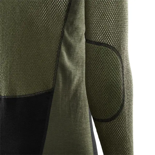 WoolNet Hybrid Crew neck Man S Jet Black / Olive N 
