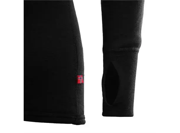 DoubleWool Polo Shirt zip, Man M Jet Black/Marengo 