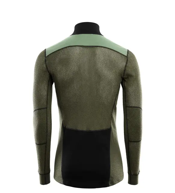 WoolNet Hybrid Mock neck M Jet Black / Olive N 
