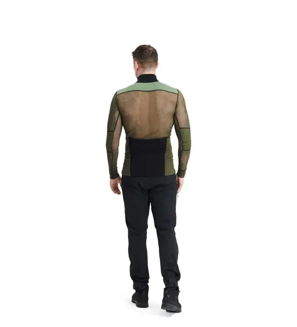 WoolNet Hybrid Mock neck M Jet Black / Olive N 