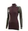 Aclima WoolNet Hybrid Mock Neck, Woman Fudge/Dill/OliveNight- XL 