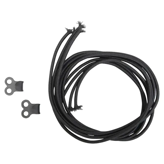 Blisterpack Elastic Band/Hooks Black No Size 