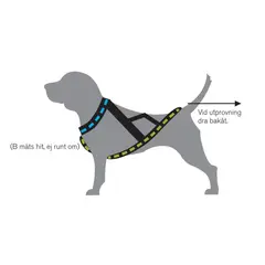 Dog Harness Nome Active Svart, XL, 55x85 cm
