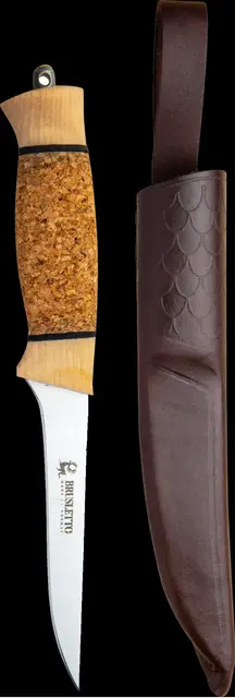 Brusletto Fiskern FISKEKNIV MED FLEKSIBELT KNIVBLAD OG KOR 