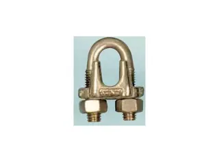 Wireklemme galv 1/8&quot; 4mm 2pk Galvanisert st&#229;l