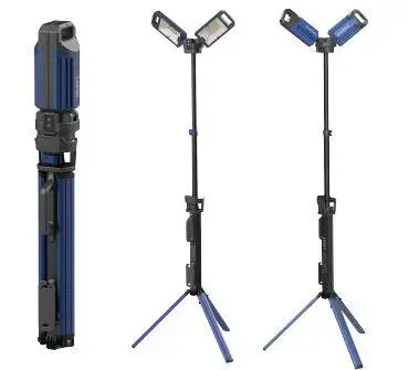 Arbeidslampe proff tripod 5000lm LED 