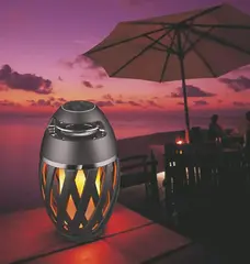 Flammelampe m/Bluetooth h&#248;yttaler
