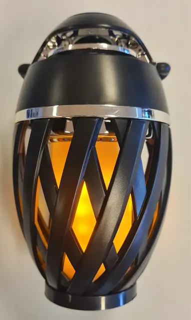 Flammelampe m/Bluetooth høyttaler 