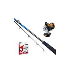 Daiwa Havfiske Kombo m/snøre Seagate40H+ Kenzaki Boat 6'6" 80LB