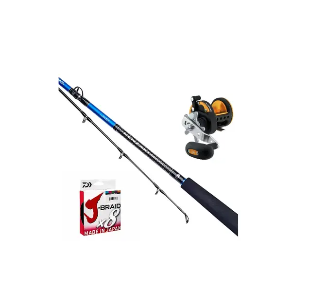 Daiwa Havfiske Kombo m/snøre Seagate40H+ Kenzaki Boat 6'6" 80LB 