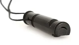 Fl&#248;yte Horn enkeltone Svart 7,5cm