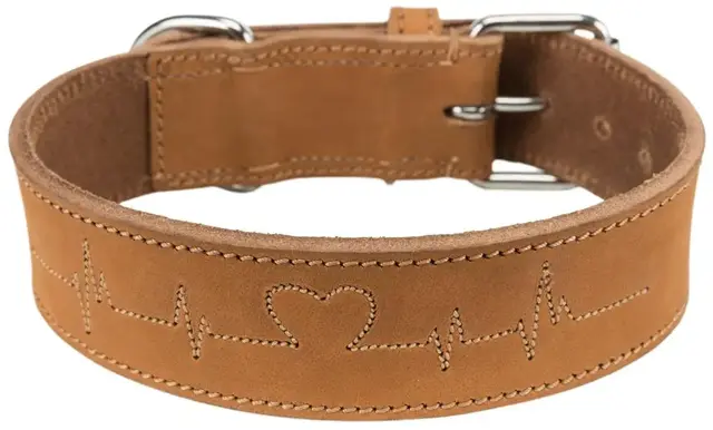 Lær Rustic "Heartbeat" 38-47cm 40mm M 