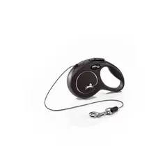 Flexi New Classic Cord Svart S 8m