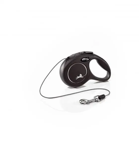 Flexi New Classic Cord Svart S 8m 