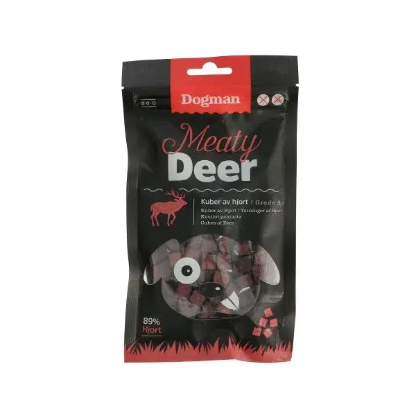 Kuber av hjort 80g 
