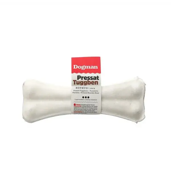 Tyggeben presset hvit,  12 cm 