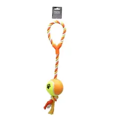 Leke Tau med ball Oransje XL 53cm