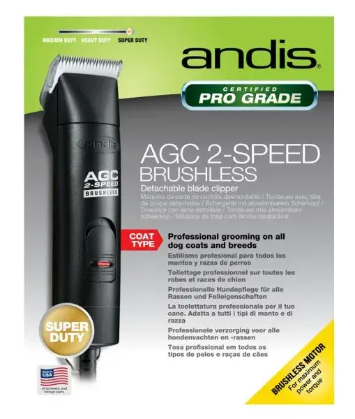 Andis Trimmer AGC 2-speed Svart 18cm 
