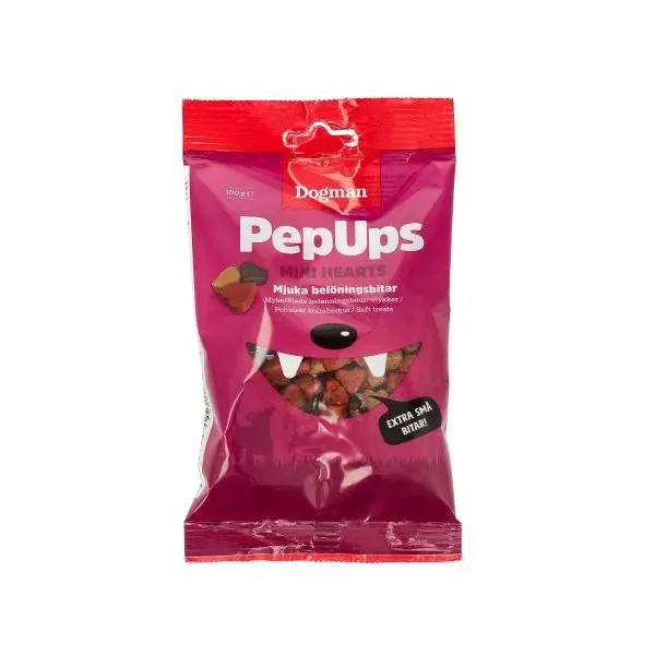 Pep Ups Mini Hearts 100g 