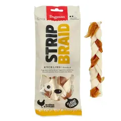 Chicken strip braid 2p Hvit M 17,5cm