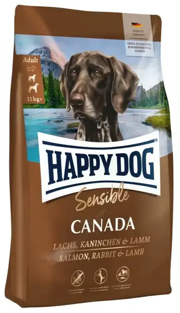 Happy Dog SS Canada 11Kg M/Laks, Lam, Kanin & Egg 