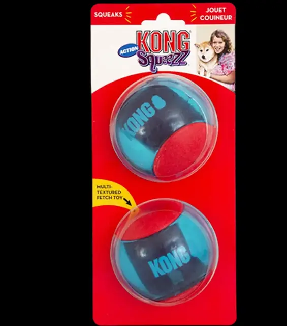 KONG Squeezz Action Ball L 2pk 