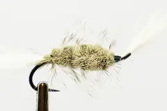 Bomber Gray (Wolff) 8 White Tail-Grizzly Hackle