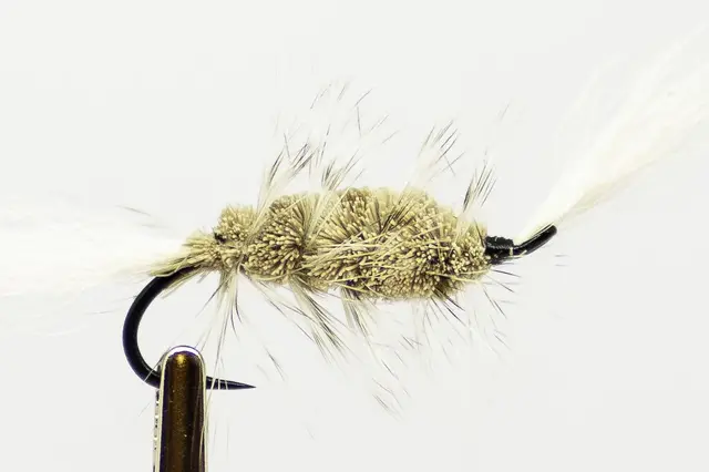 Bomber Gray (Wolff) 8 White Tail-Grizzly Hackle 