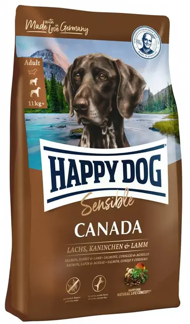 Happy Dog SS Canada 12,5Kg M/Laks,Lam,Kanin 