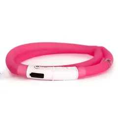 Led-Ring Silikon Oppladbar Rosa