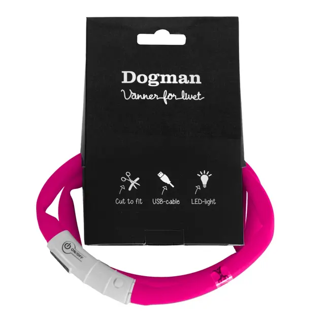 Led-Ring Silikon Oppladbar Rosa 
