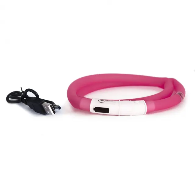 Led-Ring Silikon Oppladbar Rosa 