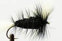 Bomber Black (Wolff) 6 White Tail-Black Hackle