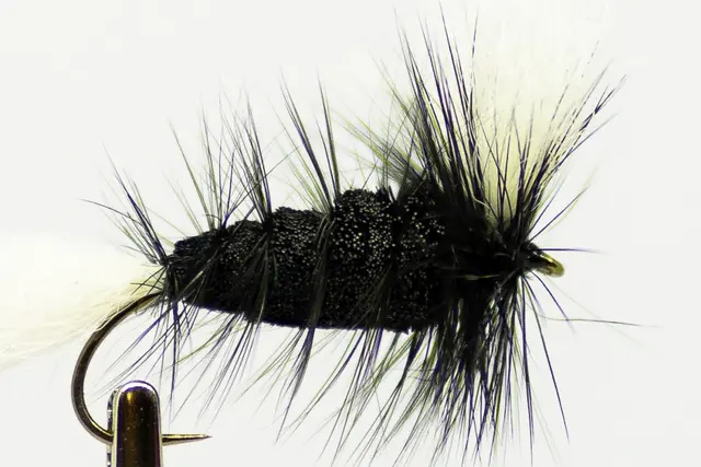 Bomber Black (Wolff) 6 White Tail-Black Hackle 