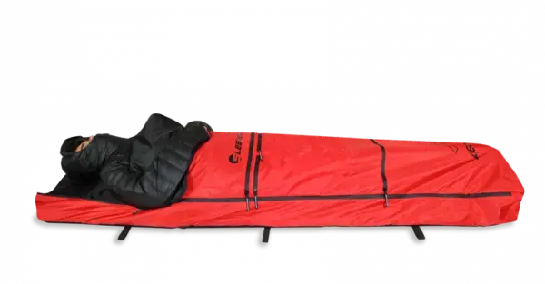 Fjellpulken Sleeper 200 Rød m/sittefunksjon 