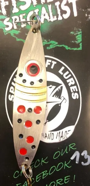 Spinn Craft 13g Rød UV 