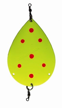 Dividalsblinken 100 mm UV Fluo Gul/Oransje 