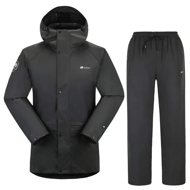 Buholmen Pu Regnsett Black Str XXS 