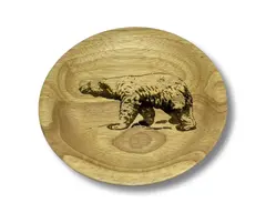Tretallerken med Isbj&#248;rn liten asjett, 16 cm