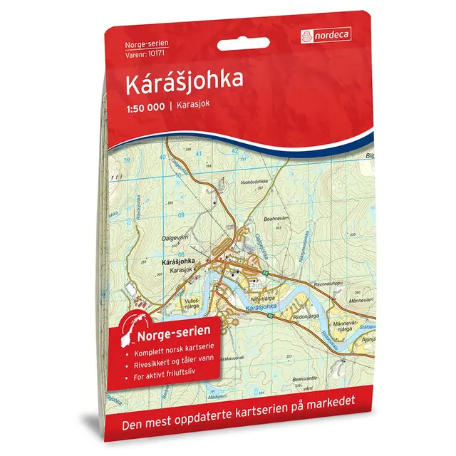 Kart 10171 Karasjohka 1:50 000 