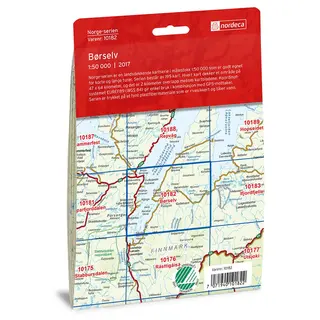 Kart 10182 Børselv 1:50 000