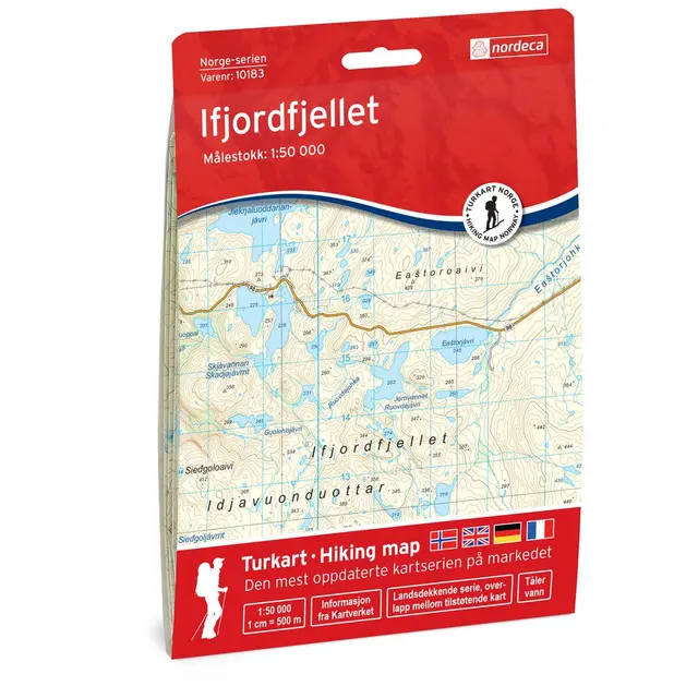 Kart 10183 Ifjordfjellet 1:50 000 
